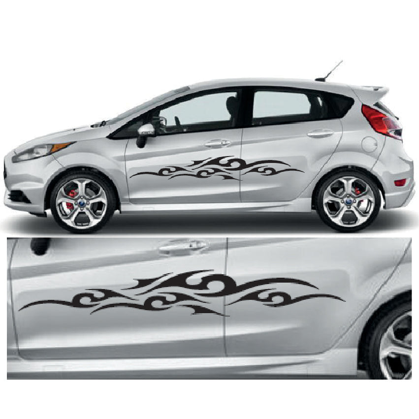 23CSG001 Car Side Graphics X 2 1500mm x 217mm Will Fit Any Car Van Universal Stickers Decals