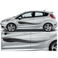 23CSG007 Car Side Graphics X 2 1500mm x 157mm Will Fit Any Car Van Universal Stickers Decals