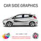 23CSG Car Side Graphics X 2 Will Fit Any Car Van Universal Stickers Decals