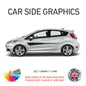 23CSG Car Side Graphics X 2 Will Fit Any Car Van Universal Stickers Decals