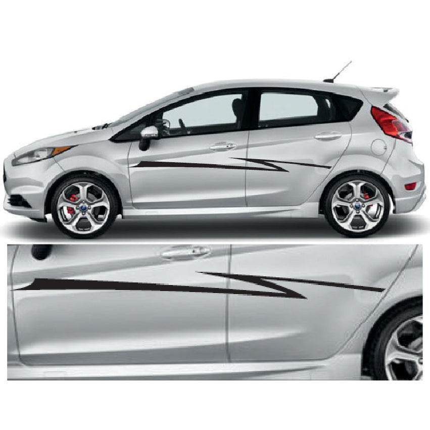 23CSG010 Car Side Graphics X 2 1500mm x 107mm Will Fit Any Car Van Universal Stickers Decals
