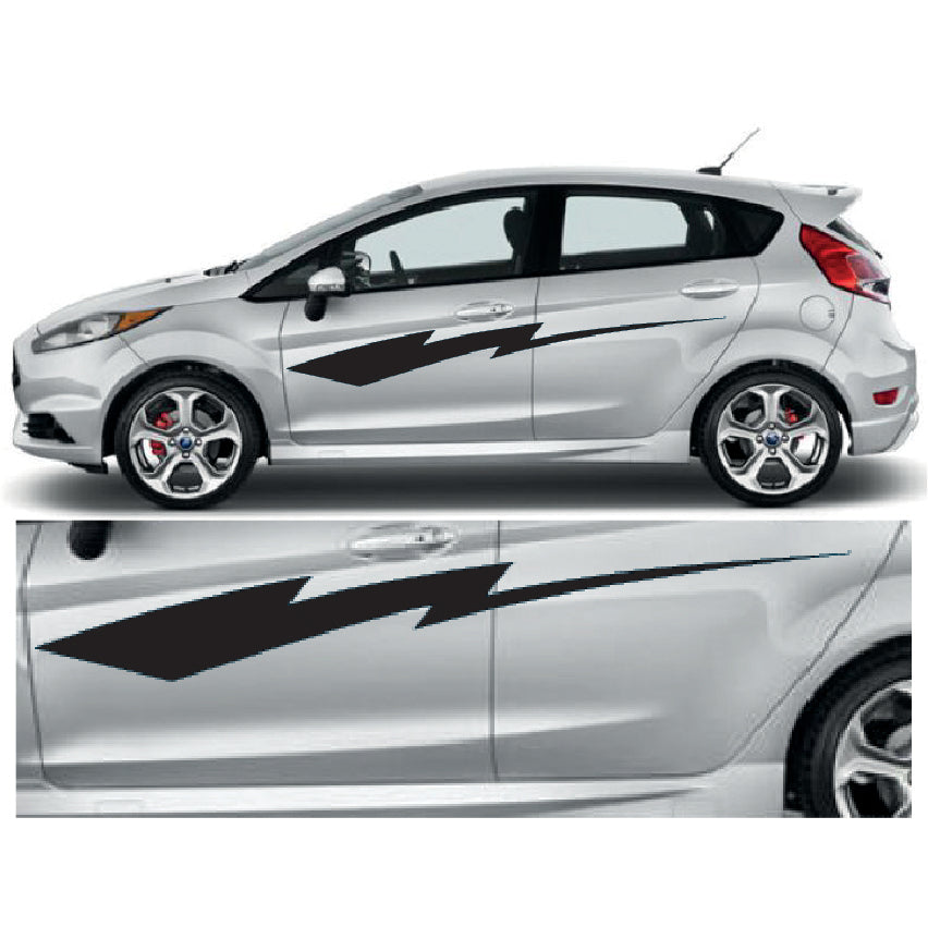 23CSG017 Car Side Graphics X 2 1500mm x 235mm Will Fit Any Car Van Universal Stickers Decals