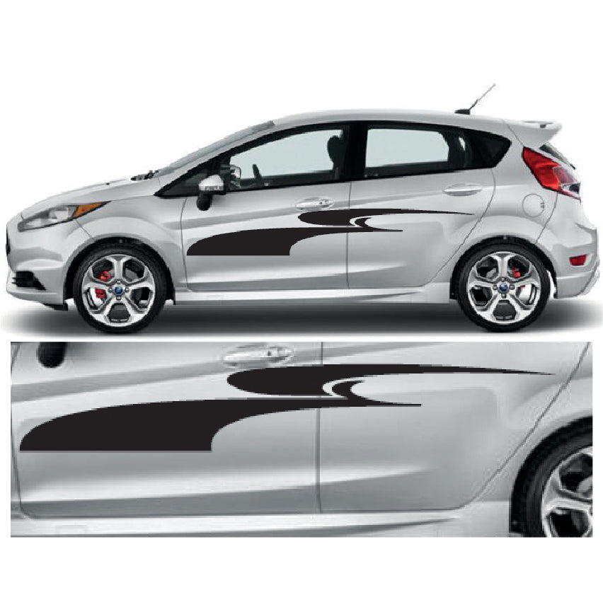 23CSG018 Car Side Graphics X 2 1500mm x 235mm Will Fit Any Car Van Universal Stickers Decals