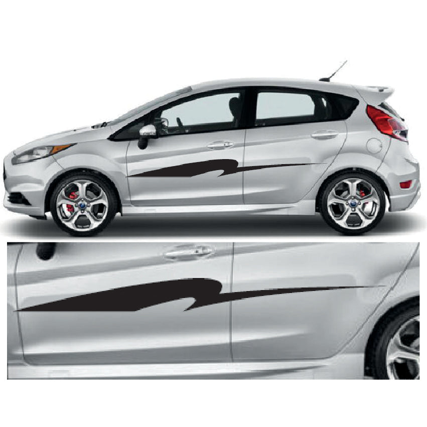 23CSG021 Car Side Graphics X 2 1500mm x 132mm Will Fit Any Car Van Universal Stickers Decals
