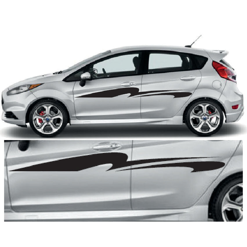 23CSG022 Car Side Graphics X 2 1500mm x 137mm Will Fit Any Car Van Universal Stickers Decals