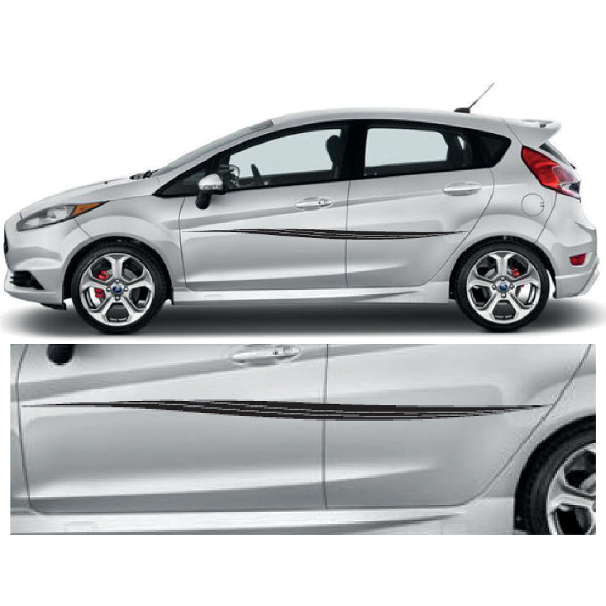 23CSG024 Car Side Graphics X 2 1500mm x 55mm Will Fit Any Car Van Universal Stickers Decals