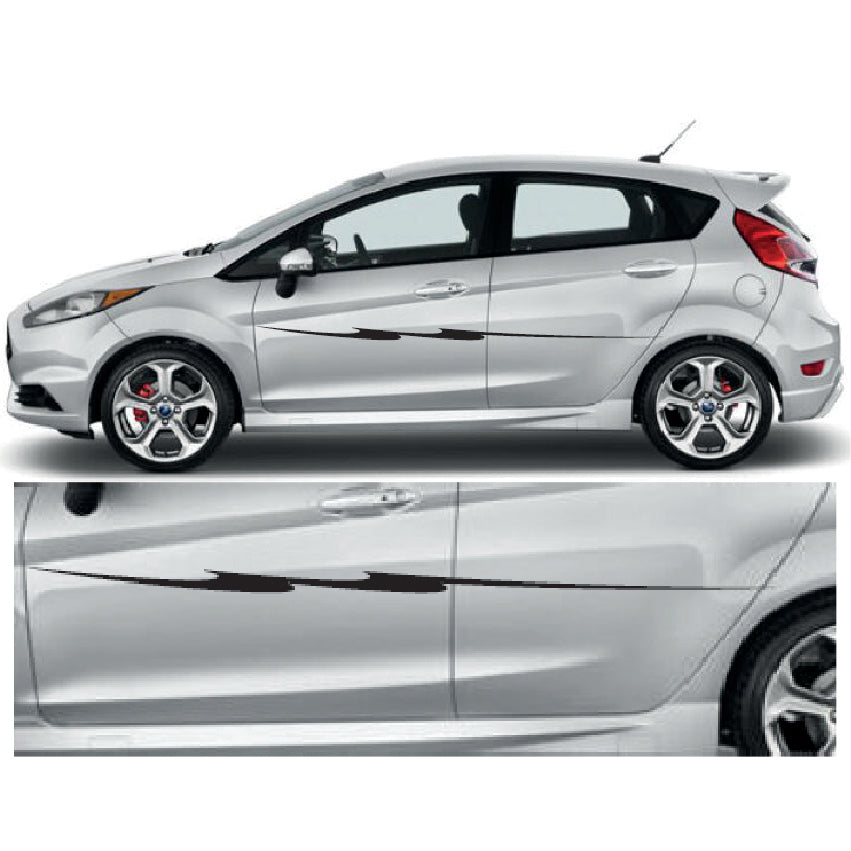 23CSG031 Car Side Graphics X 2 1500mm x 51mm Will Fit Any Car Van Universal Stickers Decals