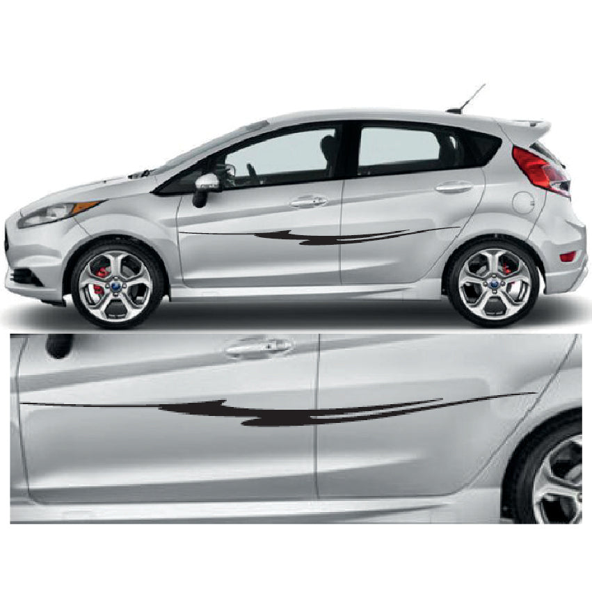 23CSG034 Car Side Graphics X 2 1500mm x 99mm Will Fit Any Car Van Universal Stickers Decals