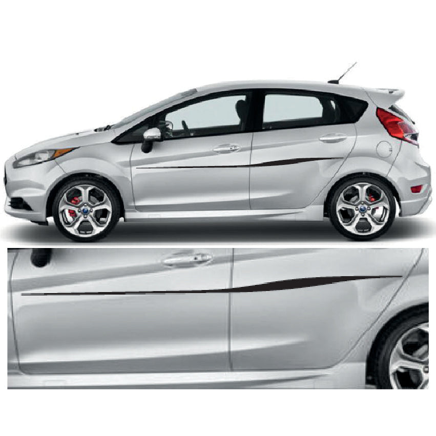 23CSG035 Car Side Graphics X 2 1500mm x 76mm Will Fit Any Car Van Universal Stickers Decals