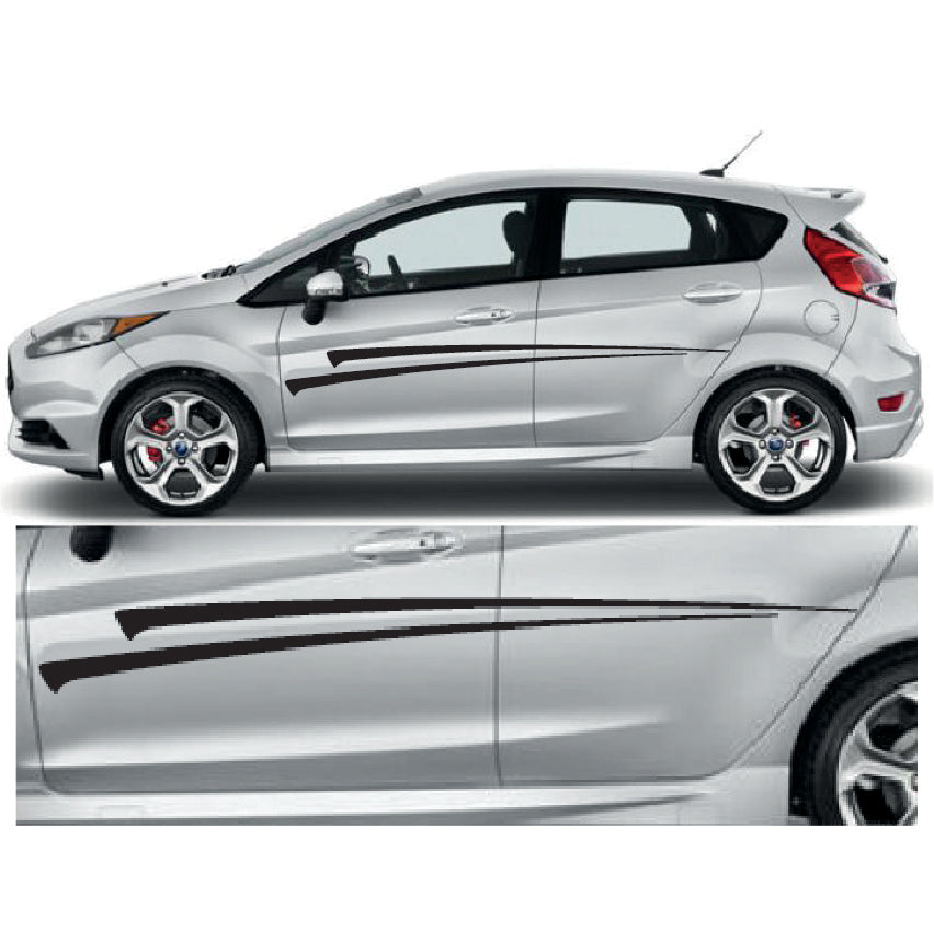 23CSG036 Car Side Graphics X 2 1500mm x 175mm Will Fit Any Car Van Universal Stickers Decals