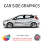 23CSG Car Side Graphics X 2 Will Fit Any Car Van Universal Stickers Decals