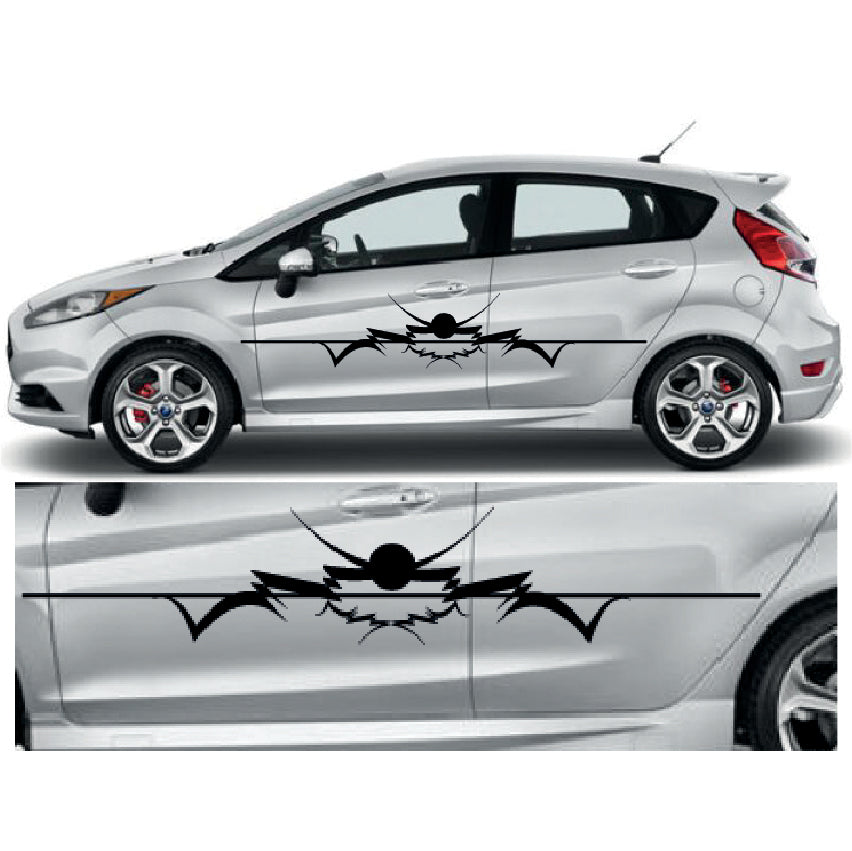 23CSG038 Car Side Graphics X 2 1500mm x 278mm Will Fit Any Car Van Universal Stickers Decals