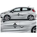 23CSG039 Car Side Graphics X 2 1500mm x 251mm Will Fit Any Car Van Universal Stickers Decals