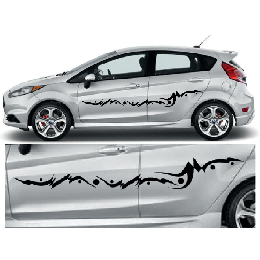 23CSG045 Car Side Graphics X 2 1500mm x 260mm Will Fit Any Car Van Universal Stickers Decals