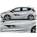 23CSG054 Car Side Graphics X 2 1500mm x 157mm Will Fit Any Car Van Universal Stickers Decals