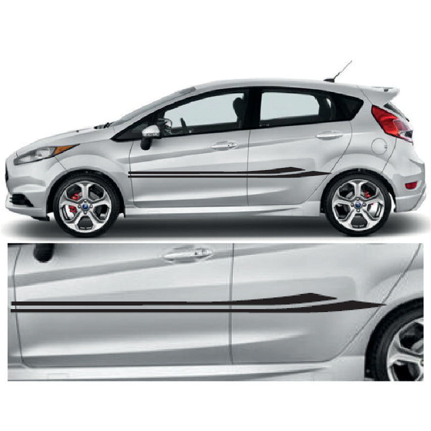 23CSG058 Car Side Graphics X 2 1500mm x 78mm Will Fit Any Car Van Universal Stickers Decals