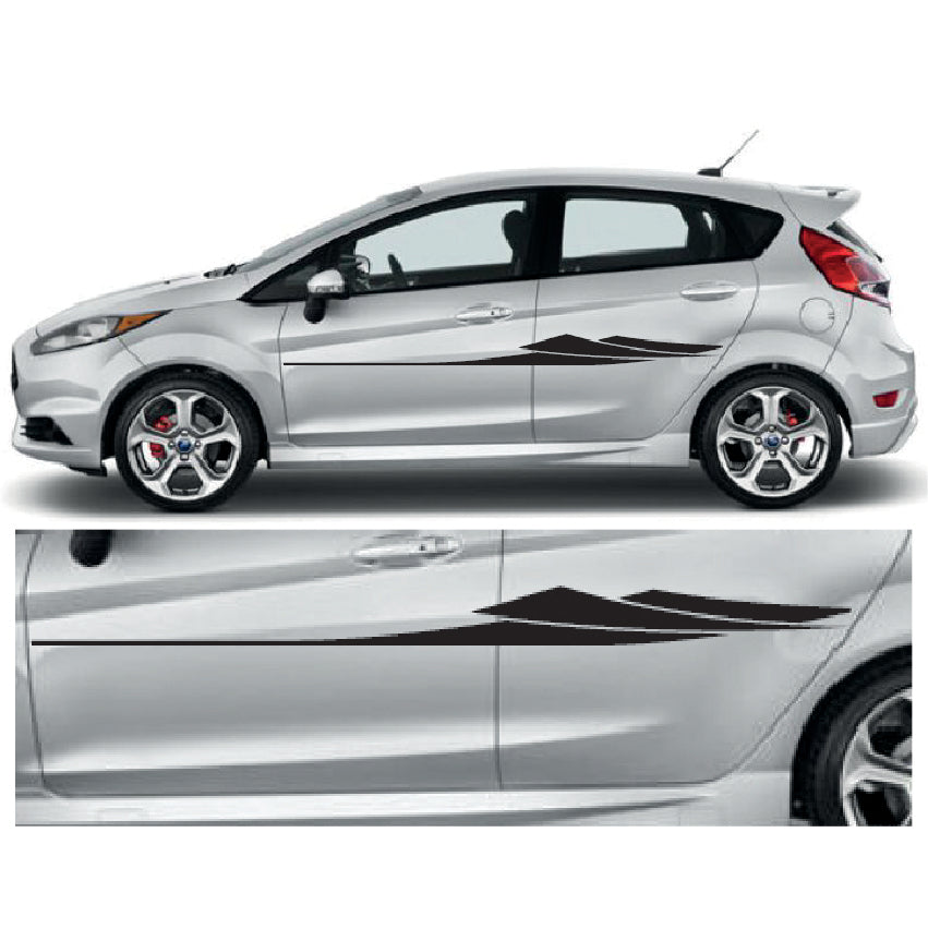 23CSG059 Car Side Graphics X 2 1500mm x 108mm Will Fit Any Car Van Universal Stickers Decals