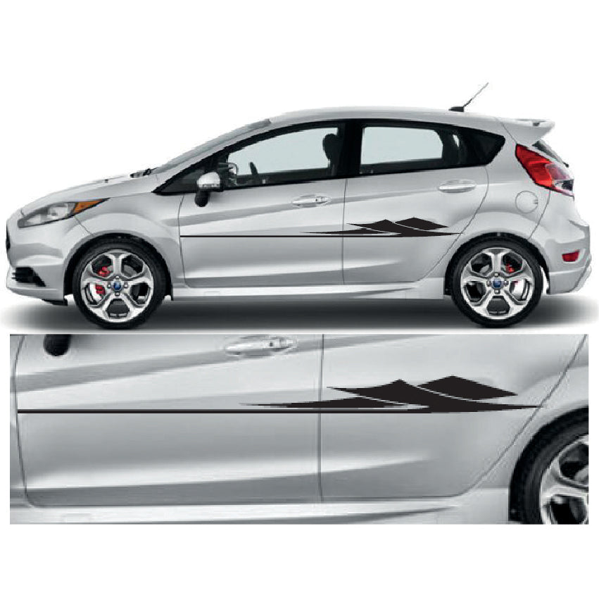 23CSG061 Car Side Graphics X 2 1500mm x 106mm Will Fit Any Car Van Universal Stickers Decals