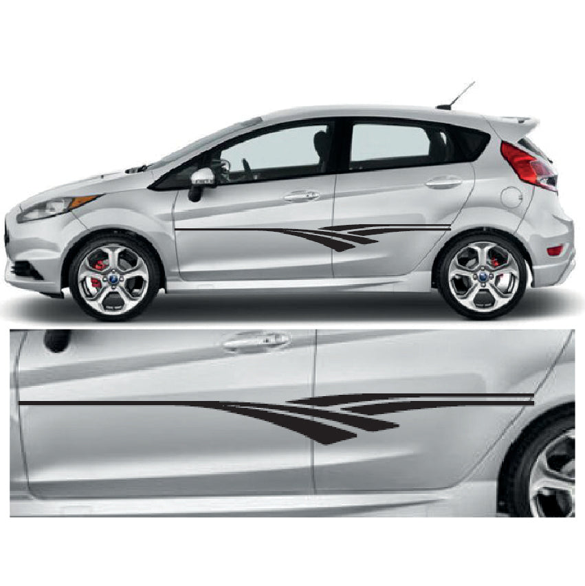 23CSG062 Car Side Graphics X 2 1500mm x 150mm Will Fit Any Car Van Universal Stickers Decals