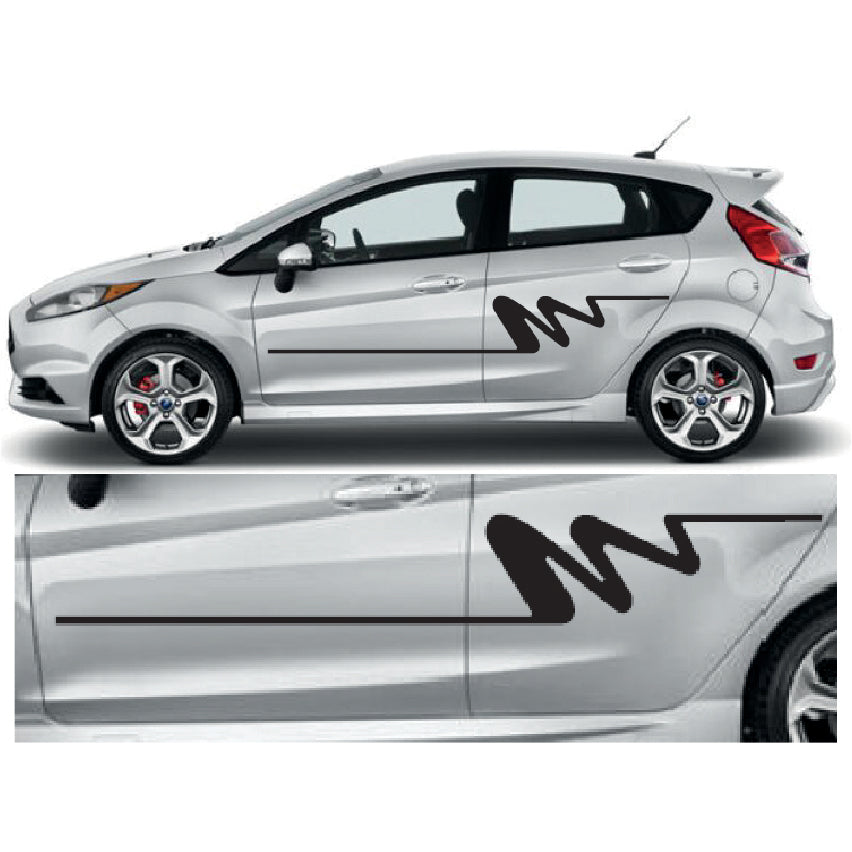 23CSG067 Car Side Graphics X 2 1500mm x 213mm Will Fit Any Car Van Universal Stickers Decals