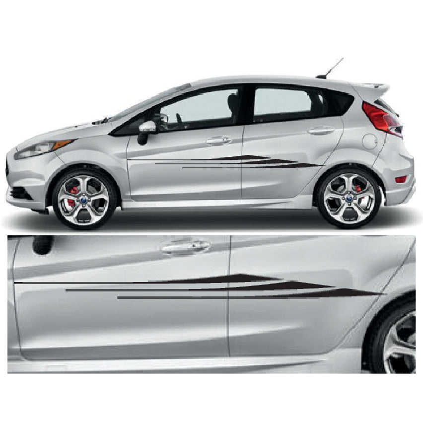 23CSG068 Car Side Graphics X 2 1500mm x 99mm Will Fit Any Car Van Universal Stickers Decals