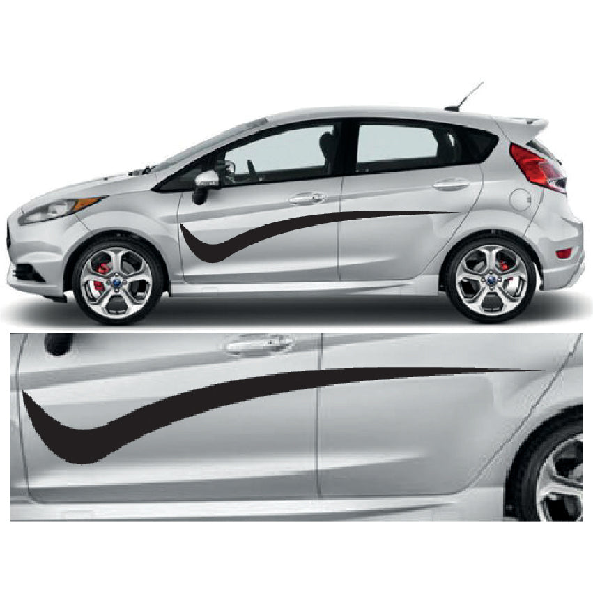 23CSG070 Car Side Graphics X 2 1500mm x 278mm Will Fit Any Car Van Universal Stickers Decals