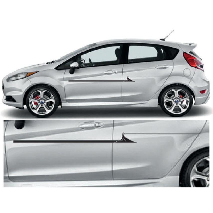 23CSG083 Car Side Graphics X 2 1500mm x 84mm Will Fit Any Car Van Universal Stickers Decals