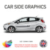 23CSG093 Car Side Graphics X 2  Universal Will Fit Any Car or Van