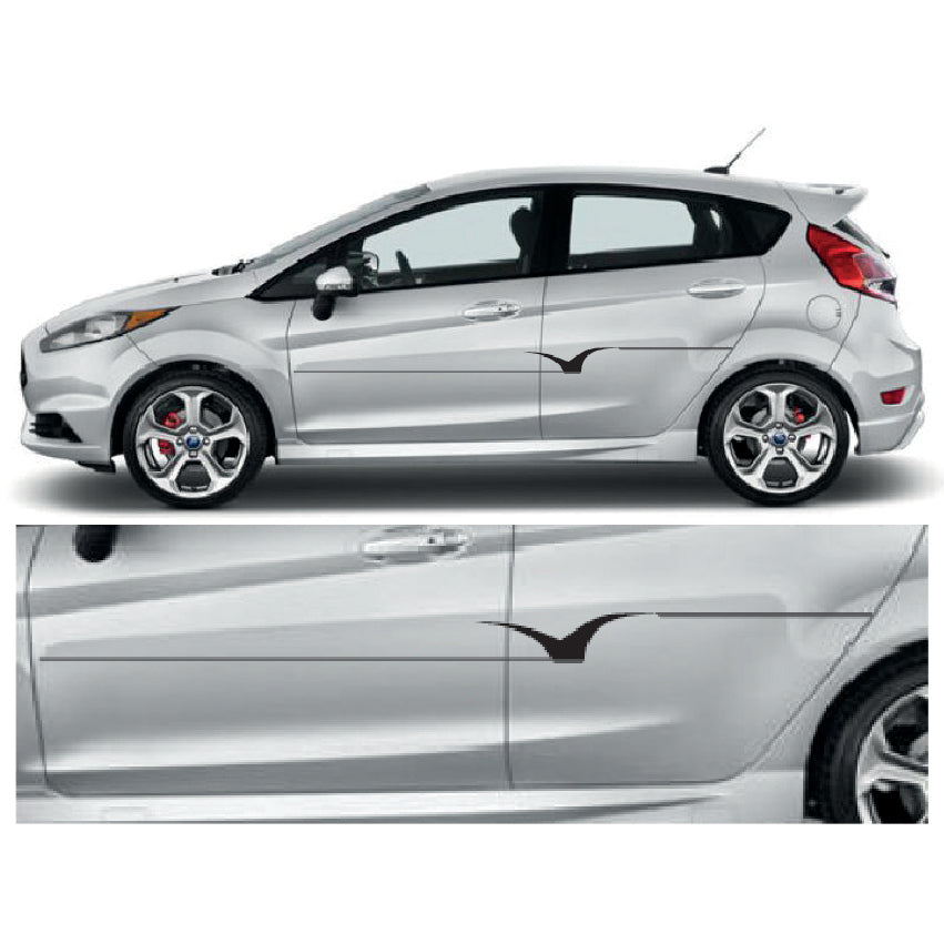 23CSG094 Car Side Graphics X 2 1500mm x 90mm Will Fit Any Car Van Universal Stickers Decals