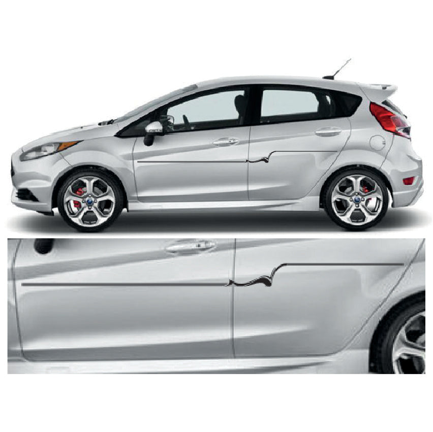 23CSG097 Car Side Graphics X 2 1500mm x 90mm Will Fit Any Car Van Universal Stickers Decals