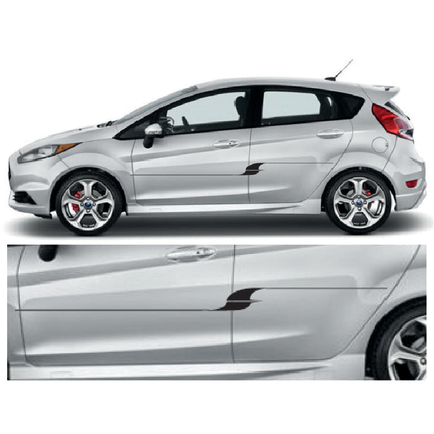 23CSG099 Car Side Graphics X 2 1500mm x 90mm Will Fit Any Car Van Universal Stickers Decals