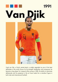 FOOT23 Virgil Van Dijk (1991) Printed | Premium Waterproof & Tear Resistant Full Colour Posters