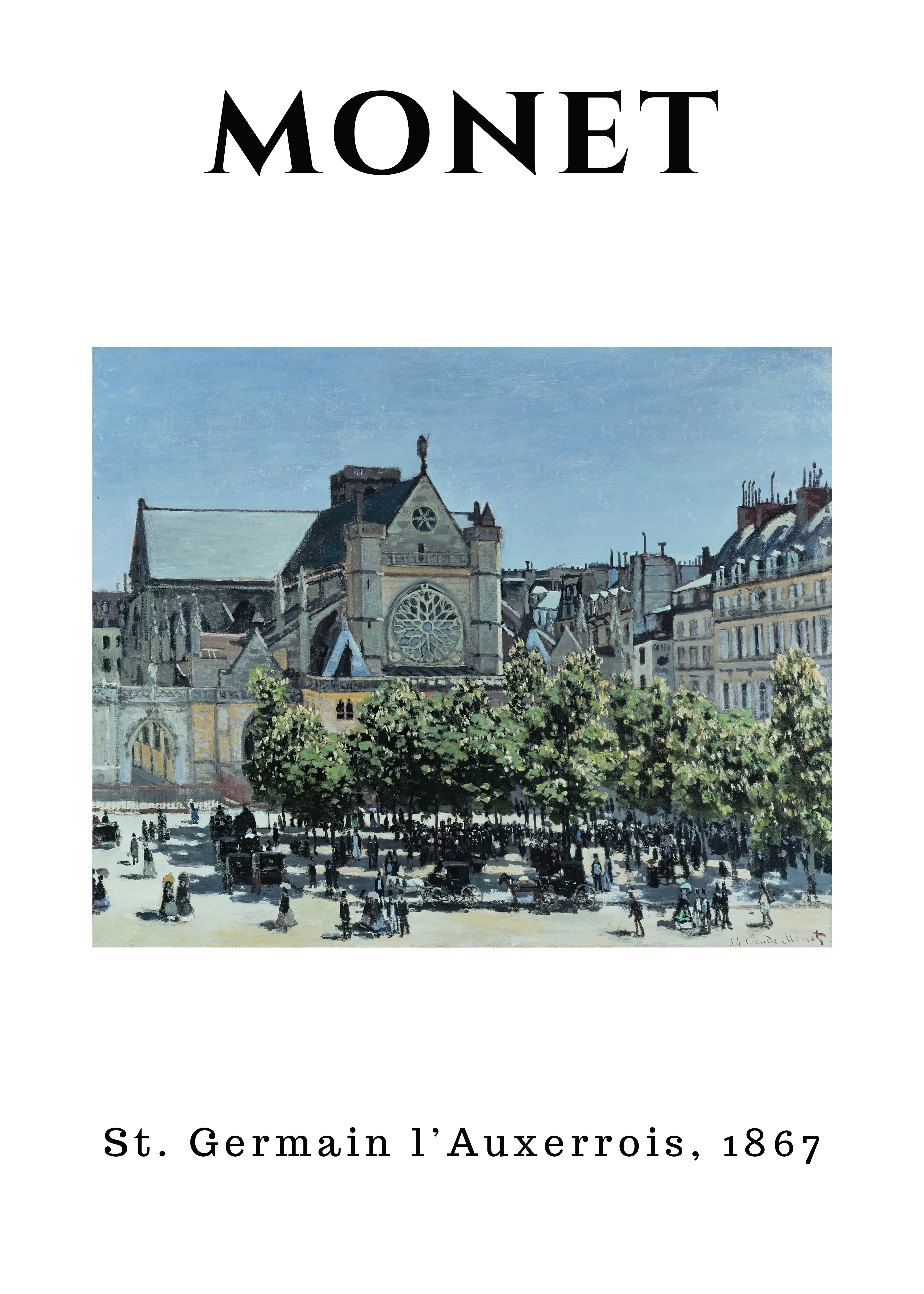 MON23 Monet Poster Printed | Premium Waterproof & Tear Resistant Full Colour Posters