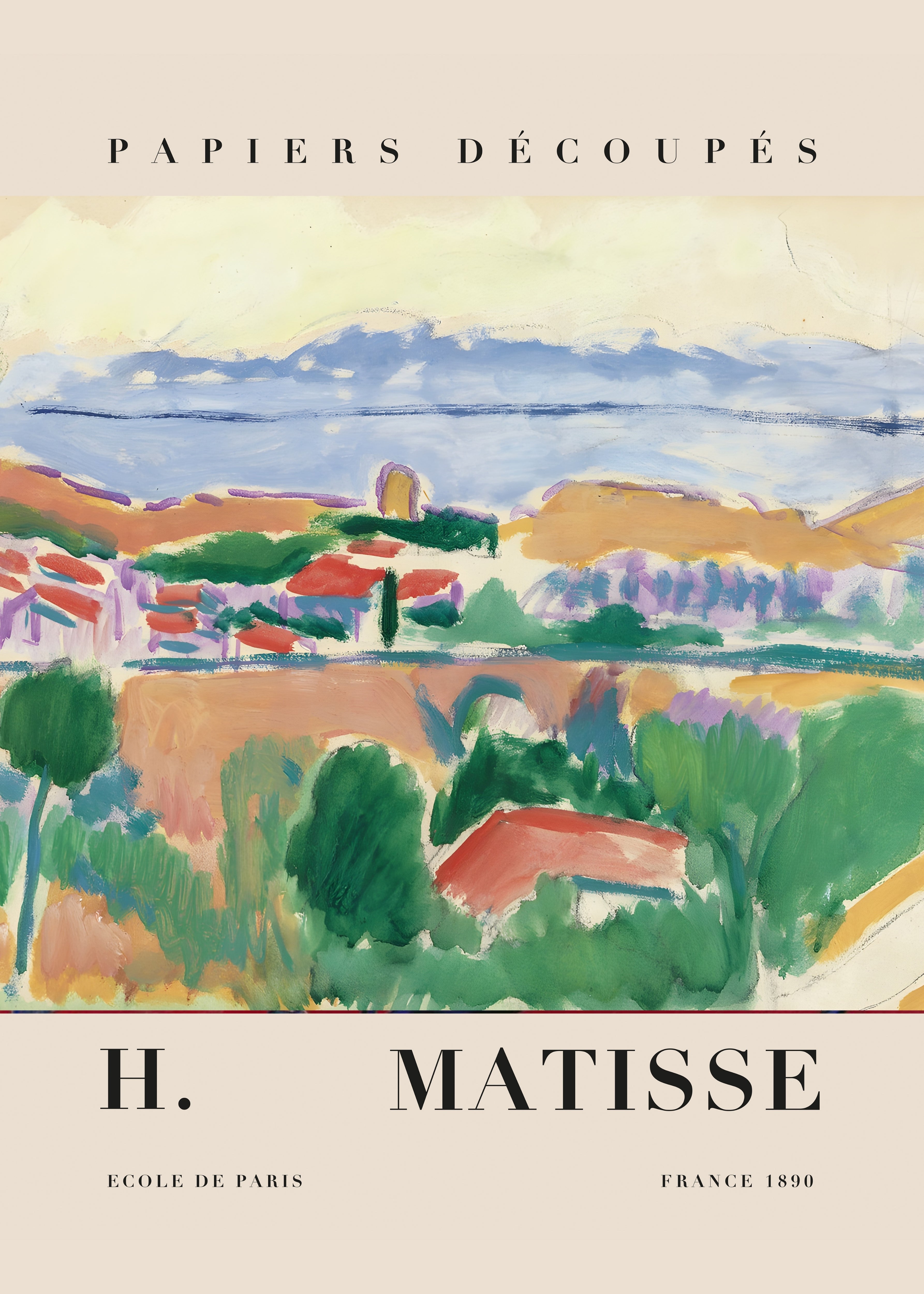 MAT23 Matisse Poster Printed | Premium Waterproof & Tear Resistant Full Colour Poster