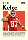 NFL23 Travis Kelce (1989) Printed | Premium Waterproof & Tear Resistant Full Colour Posters