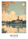 DAV247 Hanoi Vietnam Printed | Premium Waterproof & Tear Resistant Full Colour Posters