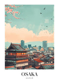 DAV248 Osaka Japan Printed | Premium Waterproof & Tear Resistant Full Colour Posters