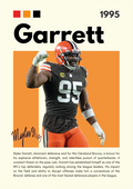 NFL24 Myles Garrett (1995) Printed | Premium Waterproof & Tear Resistant Full Colour Posters