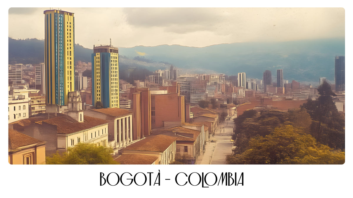 PP24 Bogota Colombia Panoramic Premium Waterproof & Tear Resistant Poster