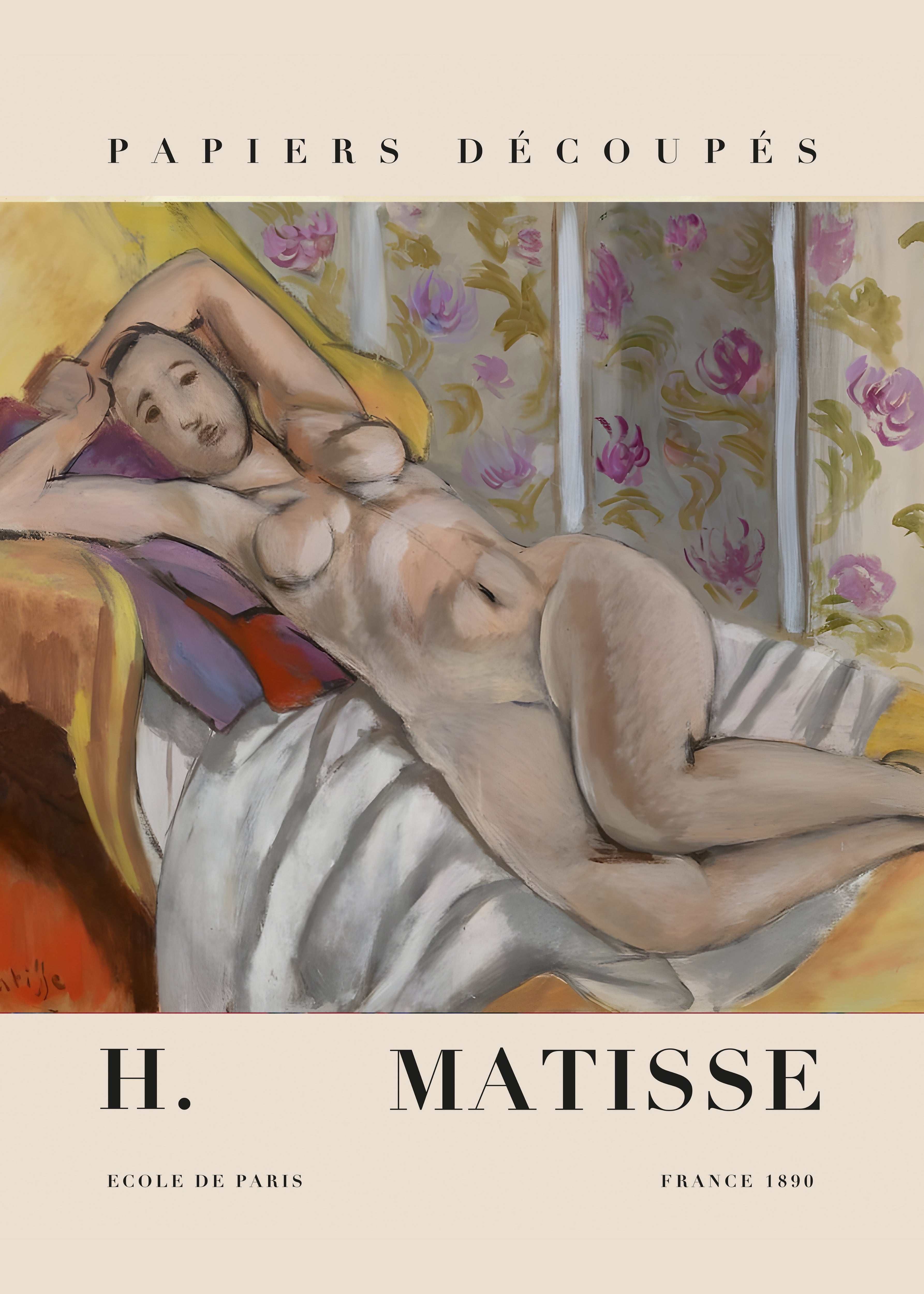 MAT24 Matisse Poster Printed | Premium Waterproof & Tear Resistant Full Colour Poster