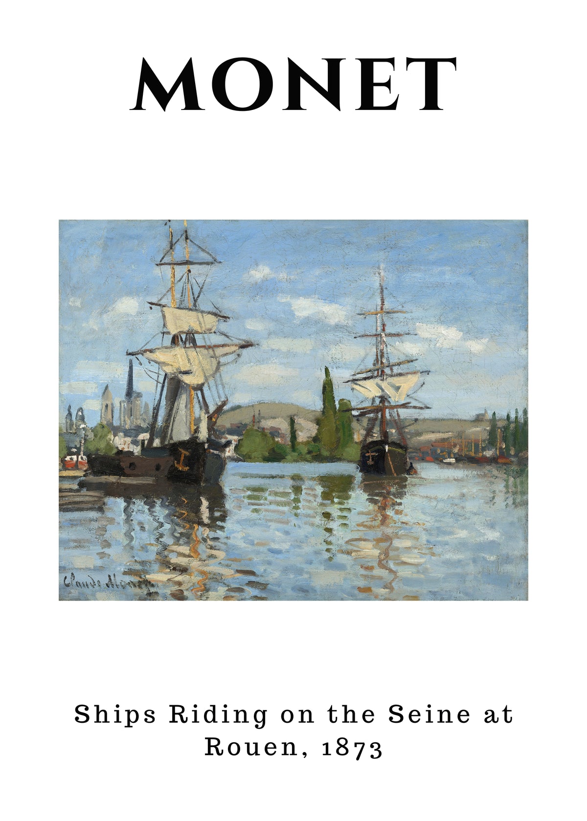 MON24 Monet Poster Printed | Premium Waterproof & Tear Resistant Full Colour Posters