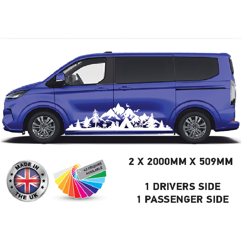 25C1-8 Campervan Graphic Motorhomes And Campervans Various Designs Available