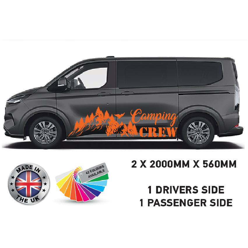 25CL06 Camping Crew Campervan Graphic Motorhomes And Campervans