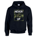 HCL10 Never Give Up Unisex Cotton Hoodie Various Sizes & Colours Available