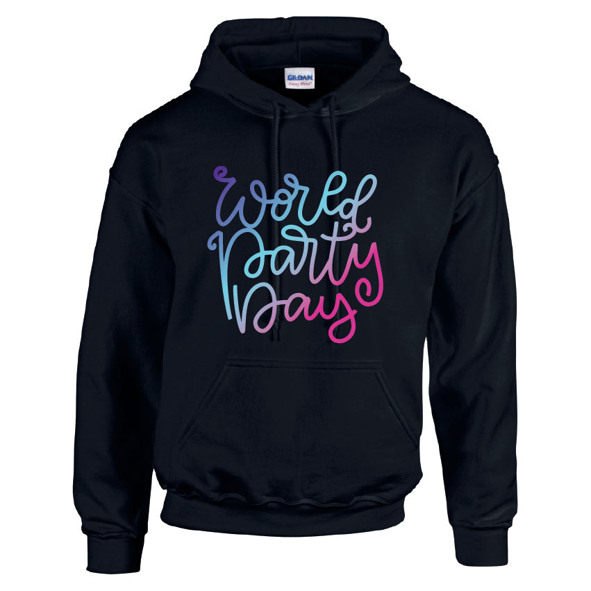 HCL11 World Party Day Unisex Cotton Hoodie Various Sizes & Colours Available