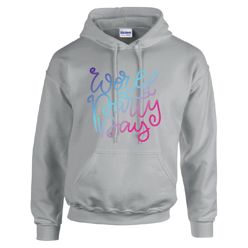 HCL11 World Party Day Unisex Cotton Hoodie Various Sizes & Colours Available
