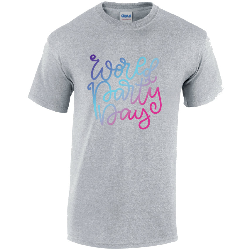 CL11 World Party Day Unisex Cotton T-Shirts Various Sizes & Colours Available