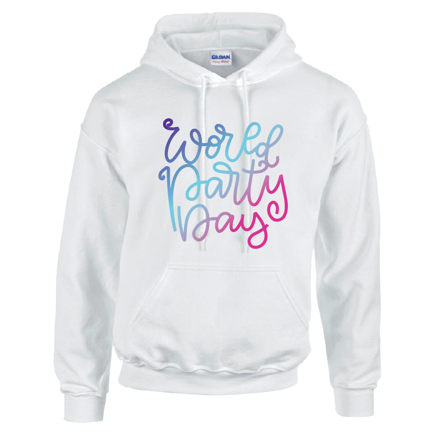 HCL11 World Party Day Unisex Cotton Hoodie Various Sizes & Colours Available