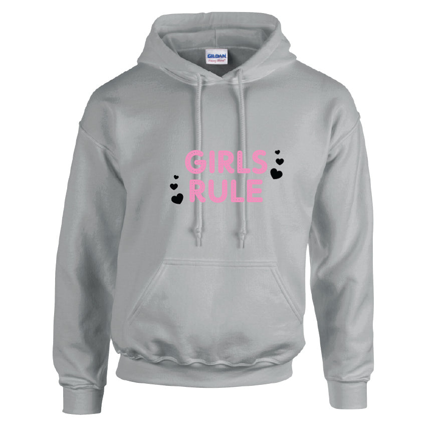 HCL15 Girls Rule Unisex Cotton Hoodie Various Sizes & Colours Available