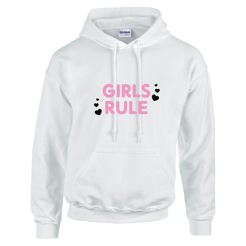 HCL15 Girls Rule Unisex Cotton Hoodie Various Sizes & Colours Available